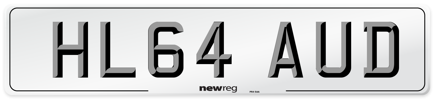 HL64 AUD Number Plate from New Reg